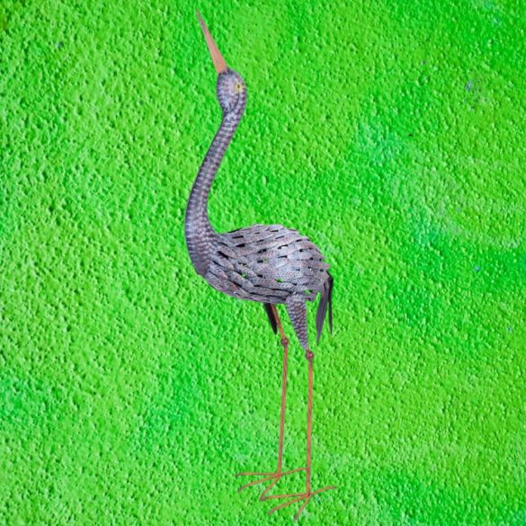 Kerti dekoráció, MagicHome Mecco, daru, szürke, 43 x 18 x 94 cm, fém