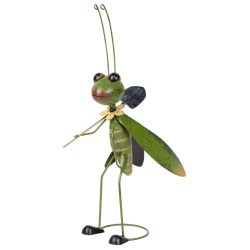   Kerti dekoráció, MagicHome Mecco 5201, hangya ásóval, zöld, 31 x 13 x 53 cm, fém