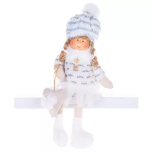 MagicHome karácsonyi dekoráció, gyerek, hófehér, 22 cm