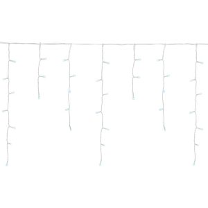 Fényfüggöny, MagicHome Vianoce, Jégcsap, 360 LED, 10 m, 50 cm lelógás, hidegfehér, kültéri, időzítő, egyszerű világítás, 230 V, 50 Hz, fehér kábel, 5 m tápkábel