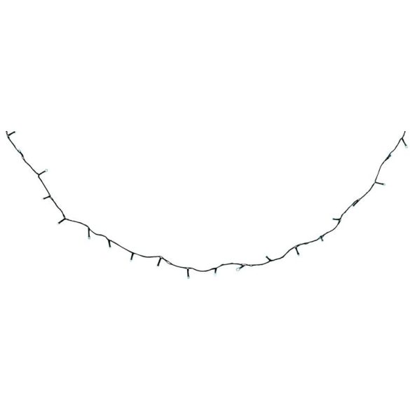 LED fényfüzér, MagicHome Viacone Ceibo, 14,3 m, 192 LED, hidegfehér, elemes (3x AA), időzítővel, 8 fényprogram memóriával, kültéri, fekete kábel