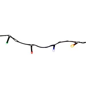 LED fényfüzér, MagicHome Vianoce Ceibo, 14,3 m, sokszínű, 192 db LED, 8 program, időzítő, memóriával, elemes (3x AA), kültéri