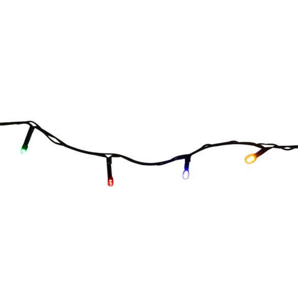 LED fényfüzér, MagicHome Vianoce Ceibo, 14,3 m, sokszínű, 192 db LED, 8 program, időzítő, memóriával, elemes (3x AA), kültéri