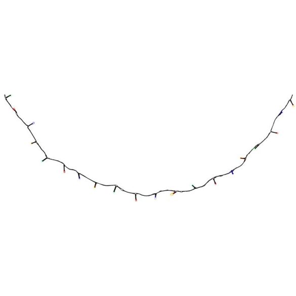 LED fényfüzér, MagicHome Vianoce Ceibo, 14,3 m, sokszínű, 192 db LED, 8 program, időzítő, memóriával, elemes (3x AA), kültéri