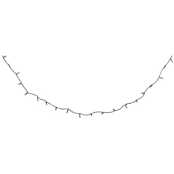 LED fényfüzér, MagicHome Viacone Ceibo, 14,3 m, 192 LED, melegfehér, 8 fényprogram, időzítő, elemes (3x AA), kültéri, memória