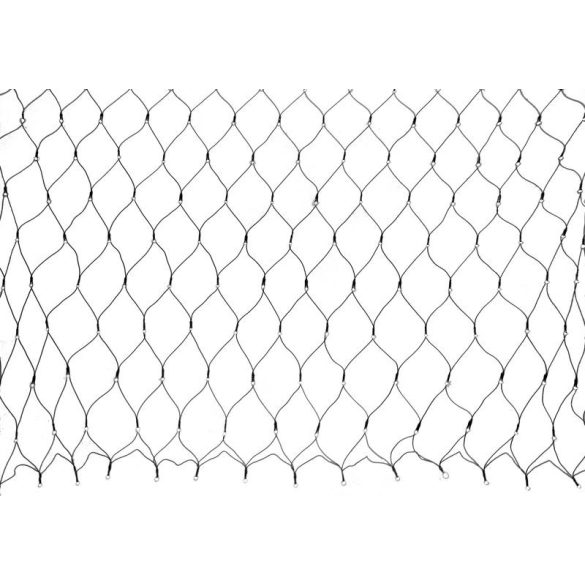 Hálós LED fényfüzér, MagicHome Vianoce Netled, 2 x 1 m, 160 LED, hidegfehér, összekapcsolható, egyszerű világítás, kültéri, 230 V, fekete kábel