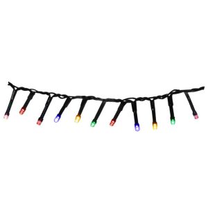 LED fényfüzér, MagicHome Vianoce Errai, 800 LED, 16 m, sokszínű, 8 fényprogram memóriával, IP44, kültéri, 230 V, 50 Hz, adapterrel, zöld kábel