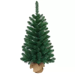 MagicHome Rudolf műfenyő jutában, ezüstfenyő, 90 cm
