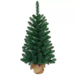 MagicHome Rudolf műfenyő jutában, ezüstfenyő, 90 cm