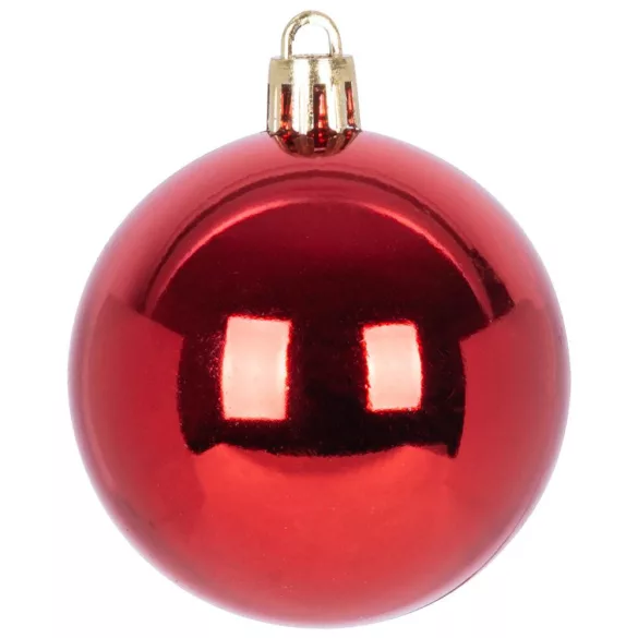 MagicHome karácsonyi gömbök, készlet, 31 db, piros, karácsonyfára