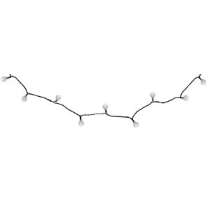 LED fényfüzér, MagicHome Vianoce Cherry Balls, 100 db LED, 9,9 m, hidegfehér, IP44, 8 funkciós, kültéri, zöld kábel