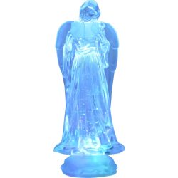   MagicHome karácsonyi dekoráció, angyal, 1 RGB LED, lebegő csillámmal, polietilén