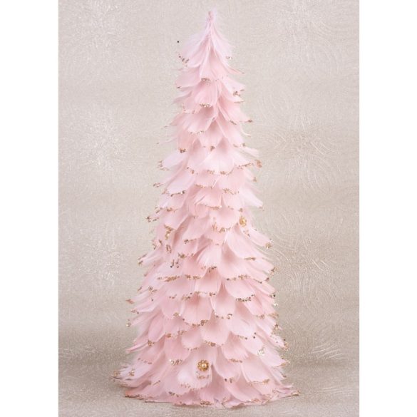 MagicHome karácsonyi dekoráció, karácsonyfa pehelyből, rózsaszín, 22 x 46 cm