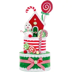 MagicHome Candy Line karácsonyi dekoráció, torta, 27 x 57 cm