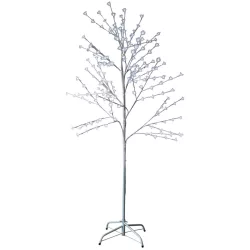   MagicHome Cherry Tree karácsonyi dekoráció, fa, 180 cm, 120 hidegfehér LED, 230 V, IP44