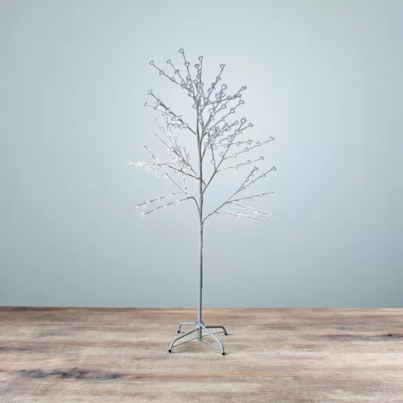 MagicHome Cherry Tree karácsonyi dekoráció, fa, 180 cm, 120 hidegfehér LED, 230 V, IP44