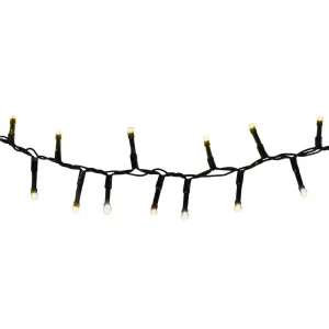 LED fényfüzér, MagicHome Vianoce, 10 m, 1120 LED, melegfehér, IP44, kültéri, 230 V adapterrel, egyszerű világítás, 5 m zöld kábel