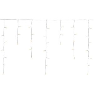Fényfüggöny, MagicHome Vianoce Icicle Multi Connect, Jégcsap, 10 m, 400 LED, melegfehér, IP44, kültéri, egyszerű világítás
