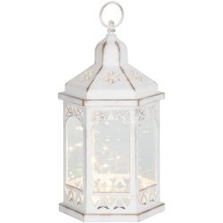   Karácsonyi lámpa, MagicHome Vianoce, Morocco, 18 x 15 x 32 cm, melegfehér, 30 db LED, elemes (3x AAA), műanyag, időzítő, beltéri, IP20