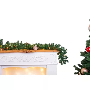 MagicHome karácsonyi füzér, 50 LED, melegfehér, 3x AA, 8 funkció, 2.7 m