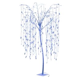   MagicHome karácsonyi dekoráció, fűzfa, 384 db hidegfehér LED, 180 cm, IP44 kültéri, adapteres tápellátás