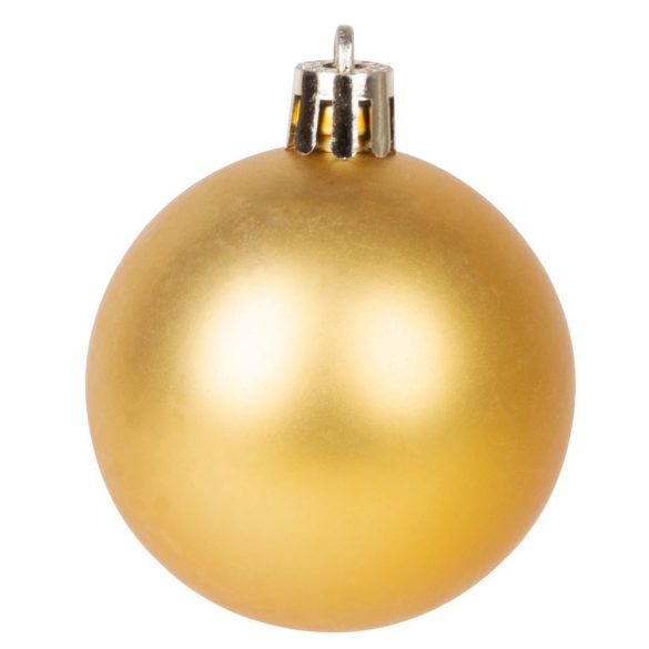 MagicHome karácsonyi gömbök, készlet, 50 db, 4-5 cm, arany, csillag, füzér, toboz, karácsonyfára