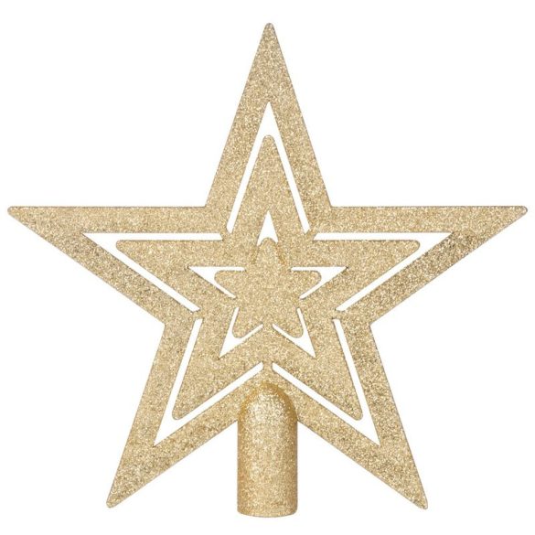 MagicHome karácsonyi gömbök, készlet, 50 db, 4-5 cm, arany, csillag, füzér, toboz, karácsonyfára