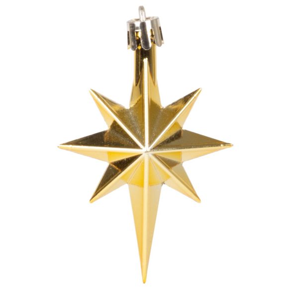 MagicHome karácsonyi gömbök, készlet, 50 db, 4-5 cm, arany, csillag, füzér, toboz, karácsonyfára