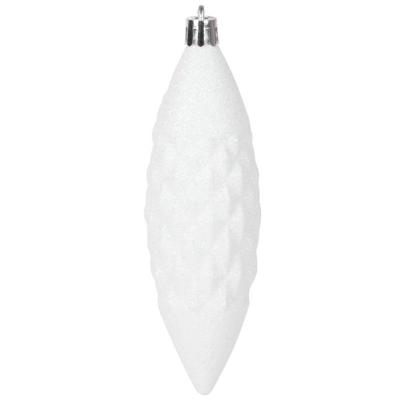 MagicHome karácsonyi gömbök, készlet, 31 db, 5-6-8-12 cm, fehér-ezüst, karácsonyfára