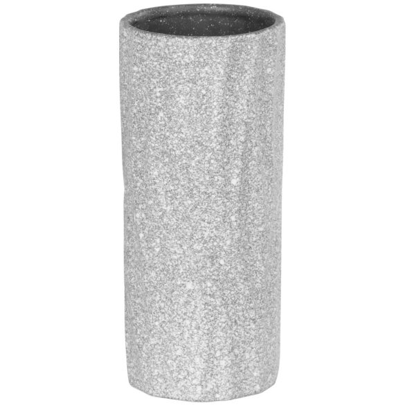 Dekoráció MagicHome, Váza, szürke, dolomit, 10,2x10,2x23,10 cm