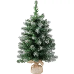 MagicHome Belo műfenyő jutában, havas végek, extra sűrű, 60 cm