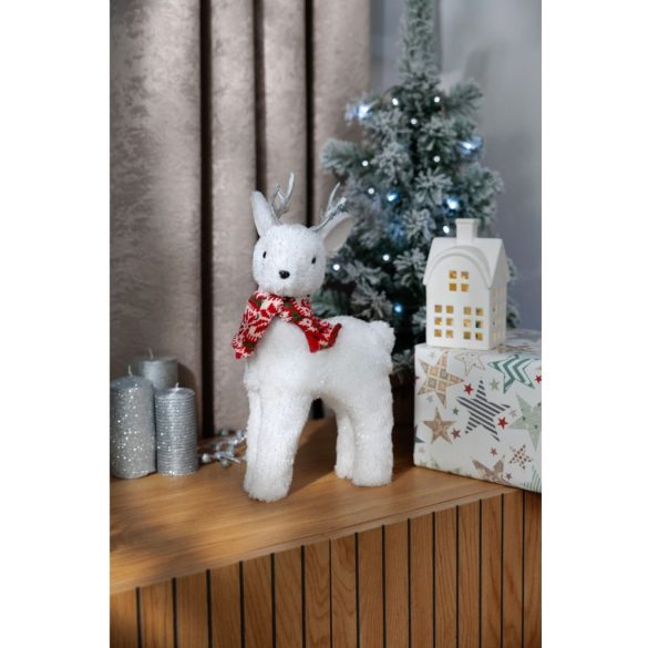 MagicHome Snowy műfenyő jutában, havas, 60 cm