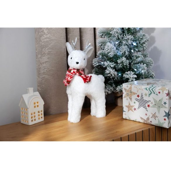 MagicHome Snowy műfenyő jutában, havas, 60 cm
