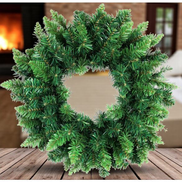 Koszorú MagicHome Vianoce, természetes, 45 cm, 160 ág, EXTRA SŰRŰ