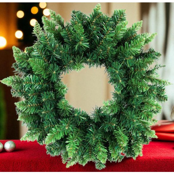 Koszorú MagicHome Vianoce, természetes, 45 cm, 160 ág, EXTRA SŰRŰ