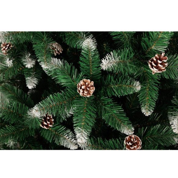  MagicHome Albero műfenyő, havas végek, tobozokkal, 200 cm