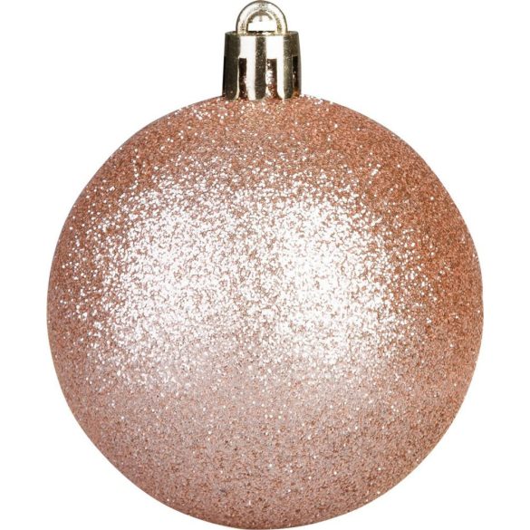 MagicHome karácsonyi gömb szett, 65 db, rózsaarany, mix, karácsonyfára
