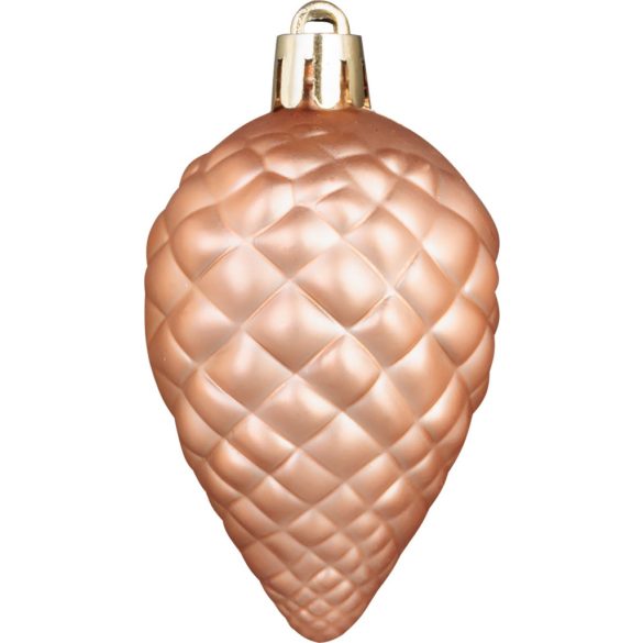 MagicHome karácsonyi gömb szett, 65 db, rózsaarany, mix, karácsonyfára