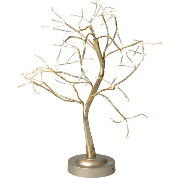 MagicHome karácsonyi dekoráció, fa, 108 melegfehér LED, USB, egyszerű világítás, 45 cm
