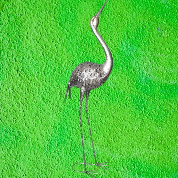 Kerti dekoráció, MagicHome Mecco, daru, ezüst, 34 × 23 × 111 cm, fém