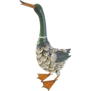 Kerti dekoráció, MagicHome Mecco, vadkacsa, barna/bézs, 35 × 16,5 × 47 cm, fém