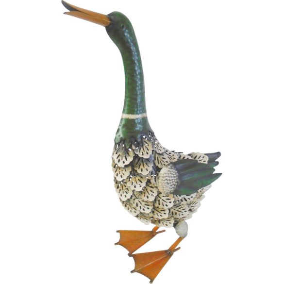 Kerti dekoráció, MagicHome Mecco, vadkacsa, barna/bézs, 35 × 16,5 × 47 cm, fém