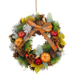 MagicHome karácsonyi koszorú, zöld, 30 cm