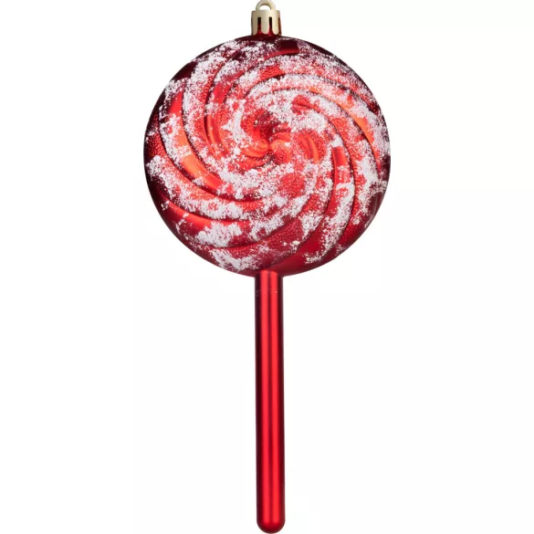 Karácsonyfadísz készlet, MagicHome Vianoce, 47 db, piros, műanyag, vegyes formák és méretek, karácsonyfára