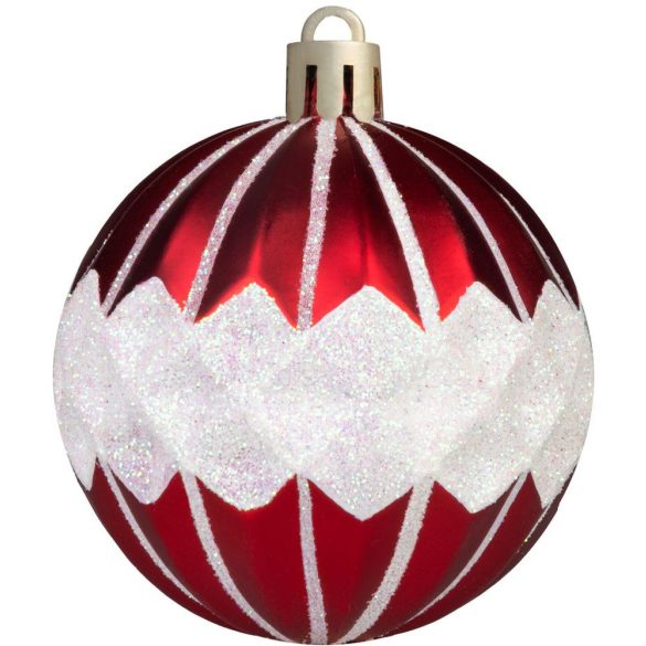 MagicHome karácsonyi gömb készlet, 39 db, piros, mix, karácsonyfára