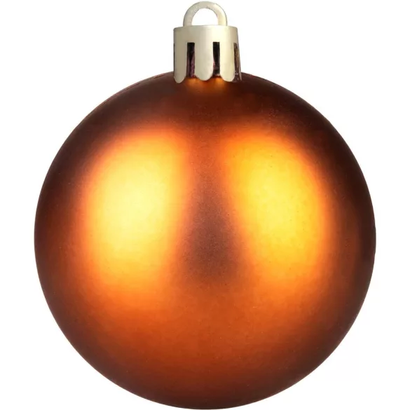 Karácsonyfadísz készlet, MagicHome Vianoce, 32 db, réz, fényes-matt-csillogó felületű, tartós műanyag, karácsonyfára