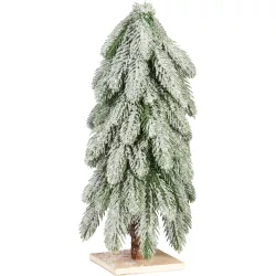   Műfenyő, MagicHome Vianoce, 40 cm, havas, dekoratív, beltéri, asztali elhelyezésre