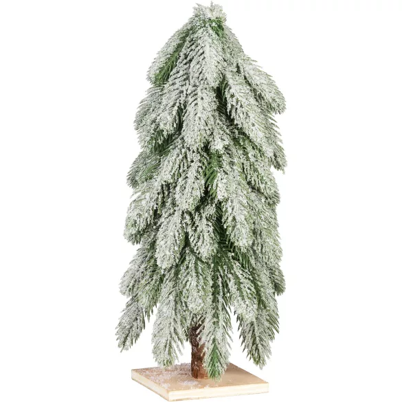 Műfenyő, MagicHome Vianoce, 40 cm, havas, dekoratív, beltéri, asztali elhelyezésre