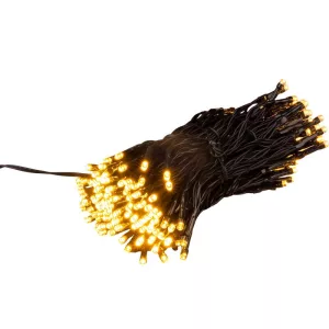 LED fényfüzér, MagicHome Vianoce, 216 LED, 1,8 m, melegfehér, 8 fényprogram, beltéri/kültéri, függőleges elrendezés
