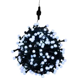   LED fényfüzér, MagicHome Vianoce, 200 LED, 16 m, hidegfehér, 8 fényprogram, időzítő, IP44, beltéri/kültéri